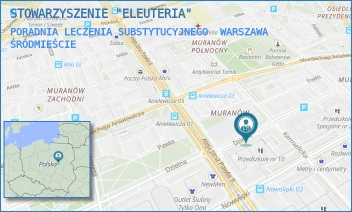 PORADNIA LECZENIA SUBSTYTUCYJNEGO - STOWARZYSZENIE "ELEUTERIA" - DZIELNA 7,  WARSZAWA ŚRÓDMIEŚCIE