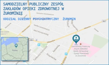 ODDZIAŁ DZIENNY PSYCHIATRYCZNY - SAMODZIELNY PUBLICZNY ZESPÓŁ ZAKŁADÓW OPIEKI ZDROWOTNEJ W ŻUROMINIE - SZPITALNA 56,  ŻUROMIN