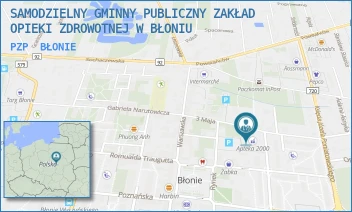 PZP - SAMODZIELNY GMINNY PUBLICZNY ZAKŁAD OPIEKI ZDROWOTNEJ W BŁONIU - PILSUDSKIEGO 2/4,  BŁONIE