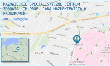 ZOL - MAZOWIECKIE SPECJALISTYCZNE CENTRUM ZDROWIA  IM.PROF. JANA MAZURKIEWICZA W PRUSZKOWIE - PARTYZANTÓW 2/4,  PRUSZKÓW