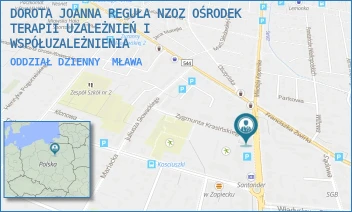 ODDZIAŁ DZIENNY - DOROTA JOANNA REGUŁA NZOZ OŚRODEK TERAPII UZALEŻNIEŃ I WSPÓŁUZALEŻNIENIA - LELEWELA 9,  MŁAWA