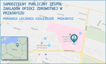 PORADNIA LECZENIA UZALEŻNIEŃ - SAMODZIELNY PUBLICZNY ZESPÓŁ ZAKŁADÓW OPIEKI ZDROWOTNEJ W PRZASNYSZU - SADOWA 9,  PRZASNYSZ