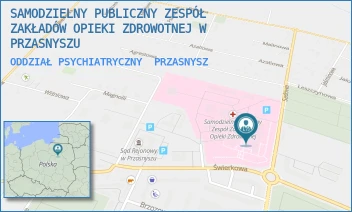 ODDZIAŁ PSYCHIATRYCZNY - SAMODZIELNY PUBLICZNY ZESPÓŁ ZAKŁADÓW OPIEKI ZDROWOTNEJ W PRZASNYSZU - SADOWA 9,  PRZASNYSZ