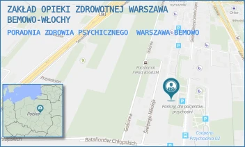 PORADNIA ZDROWIA PSYCHICZNEGO - ZAKŁAD OPIEKI ZDROWOTNEJ WARSZAWA BEMOWO-WŁOCHY - GEN. MERIANA C. COOPERA 5,  WARSZAWA BEMOWO