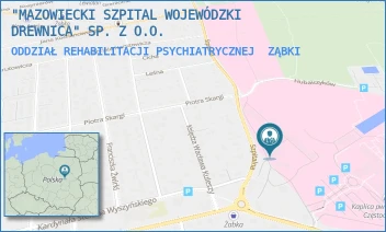 ODDZIAŁ REHABILITACJI PSYCHIATRYCZNEJ - "MAZOWIECKI SZPITAL WOJEWÓDZKI DREWNICA" SP. Z O.O. - KAROLA RYCHLIŃSKIEGO 1,  ZĄBKI