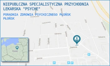 PORADNIA ZDROWIA PSYCHICZNEGO PŁOŃSK - NIEPUBLCZNA SPECJALISTYCZNA PRZYCHODNIA LEKARSKA "PSYCHE" - WIEJSKA 13,  PŁOŃSK