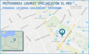PORADNIA LECZENIA UZALEŻNIEŃ - PRZYCHODNIA LEKARZY SPECJALISTÓW EL-MED - KRASIŃSKIEGO 70,  LEGIONOWO