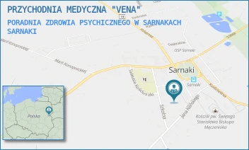 PORADNIA ZDROWIA PSYCHICZNEGO W SARNAKACH - PRZYCHODNIA MEDYCZNA "VENA" - KILIŃSKIEGO 4B,  SARNAKI