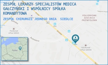 ZESPÓŁ CHIRURGII JEDNEGO DNIA - ZESPÓŁ LEKARZY SPECJALISTÓW MEDICA GAŁCZYŃSKI I WSPÓLNICY SPÓŁKA KOMANDYTOWA - BRZESKA 131,  SIEDLCE