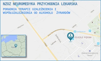 PORADNIA TERAPII UZALEŻNIENIA I  WSPÓŁUZALEŻNIENIA OD ALKOHOLU - NZOZ NEUROMEDYKA PRZYCHODNIA LEKARSKA - SPÓLDZIELCZA 36,  ŻYRARDÓW