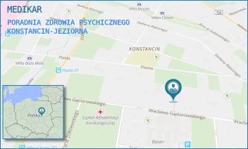 PORADNIA ZDROWIA PSYCHICZNEGO - MEDIKAR - WACŁAWA GĄSIOROWSKIEGO 15,  KONSTANCIN-JEZIORNA