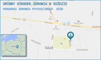 PORADNIA ZDROWIA PSYCHICZNEGO - GMINNY OŚRODEK ZDROWIA W GOŹDZIE - LEKARSKA 4,  GÓZD