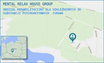 ODDZIAŁ REHABILITACYJNY DLA UZALEŻNIONYCH OD SUBSTANCJI PSYCHOAKTYWNYCH - MENTAL RELAX HOUSE GROUP - UL. ŻUŻLOWA 7,  TURAWA