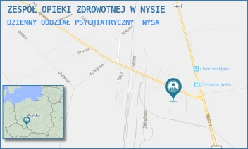 DZIENNY ODDZIAŁ PSYCHIATRYCZNY - ZESPÓŁ OPIEKI ZDROWOTNEJ W NYSIE - UL. OGRODOWA 1,  NYSA