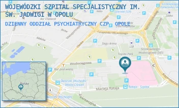 DZIENNY ODDZIAŁ PSYCHIATRYCZNY CZP - WOJEWÓDZKI SZPITAL SPECJALISTYCZNY IM. ŚW. JADWIGI W OPOLU - UL. WODOCIĄGOWA 4,  OPOLE