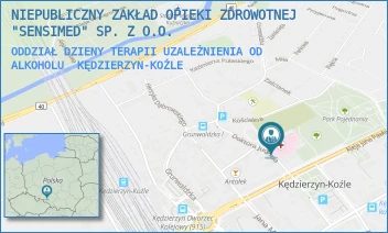 ODDZIAŁ DZIENY TERAPII UZALEŻNIENIA OD ALKOHOLU - NZOZ "SENSIMED" SPÓŁKA Z OGRANICZONĄ ODPOWIEDZIALNOŚCIĄ - UL. JUDYMA 4,  KĘDZIERZYN-KOŹLE