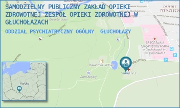 ODDZIAŁ PSYCHIATRYCZNY OGÓLNY - SAMODZIELNY PUBLICZNY ZAKŁAD OPIEKI ZDROWOTNEJ ZESPÓŁ OPIEKI ZDROWOTNEJ W GŁUCHOŁAZACH - UL. LOMPY 2,  GŁUCHOŁAZY