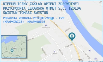 PORADNIA ZDROWIA PSYCHICZNEGO - CZP (KRAPKOWICE) - NIEPUBLICZNY ZAKŁAD OPIEKI ZDROWOTNEJ PRZYCHODNIA LEKARSKA OTMĘT S.C. IZOLDA ŚWISTUŃ TOMASZ ŚWISTUŃ - UL. OPOLSKA 32,  KRAPKOWICE