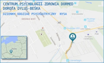 DZIENNY ODDZIAŁ PSYCHIATRYCZNY - CENTRUM PSYCHOLOGII ZDROWIA DORMED DOROTA DYLUŚ-BEŚKA - UL. STEFANA CZARNIECKIEGO 4A,  NYSA