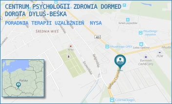 PORADNIA TERAPII UZALEŻNIEŃ - CENTRUM PSYCHOLOGII ZDROWIA DORMED DOROTA DYLUŚ-BEŚKA - UL. STEFANA CZARNIECKIEGO 4A,  NYSA