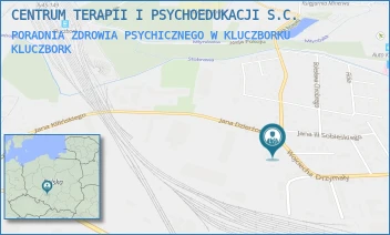 PORADNIA ZDROWIA PSYCHICZNEGO W KLUCZBORKU - CENTRUM TERAPII I PSYCHOEDUKACJI SPÓŁKA Z OGRANICZONĄ ODPOWIEDZIALNOŚCIĄ - UL. KOŚCIUSZKI 33,  KLUCZBORK