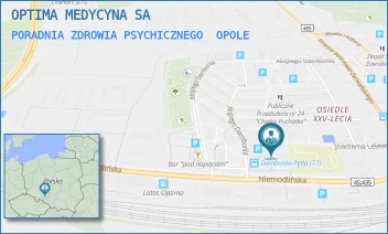 PORADNIA ZDROWIA PSYCHICZNEGO - OPTIMA MEDYCYNA SA - UL. DAMBONIA 171,  OPOLE
