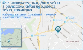 PORADNIA LECZENIA UZALEŻNIEŃ - PROGRAM SUBSTYTUCYJNY - NZOZ PORADNIA DS. UZALEŻNIEŃ SPÓŁKA Z OGRANICZONĄ ODPOWIEDZIALNOŚCIĄ SPÓŁKA KOMANDYTOWA - UL. SANDOMIERSKA 4,  OPOLE