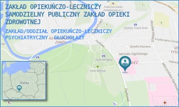 ZAKŁAD/ODDZIAŁ OPIEKUŃCZO-LECZNICZY PSYCHIATRYCZNY - ZAKŁAD OPIEKUŃCZO-LECZNICZY SAMODZIELNY PUBLICZNY ZAKŁAD OPIEKI ZDROWOTNEJ - UL. PARKOWA 9,  GŁUCHOŁAZY