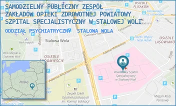 ODDZIAŁ PSYCHIATRYCZNY - SAMODZIELNY PUBLICZNY ZESPÓŁ ZAKŁADÓW OPIEKI ZDROWOTNEJ POWIATOWY SZPITAL SPECJALISTYCZNY W STALOWEJ WOLI - UL. STANISŁAWA STASZICA 4,  STALOWA WOLA