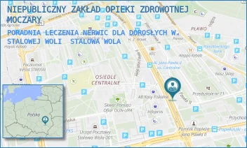 PORADNIA LECZENIA NERWIC DLA DOROSŁYCH W STALOWEJ WOLI - NIEPUBLICZNY ZAKŁAD OPIEKI ZDROWOTNEJ MOCZARY - ALEJE JANA PAWŁA II 2B,  STALOWA WOLA