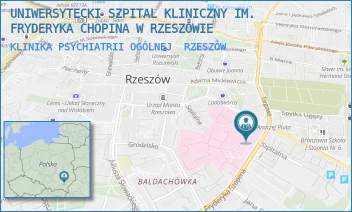 KLINIKA PSYCHIATRII OGÓLNEJ - UNIWERSYTECKI SZPITAL KLINICZNY IM. FRYDERYKA CHOPINA W RZESZOWIE - UL. CHOPINA 2,  RZESZÓW
