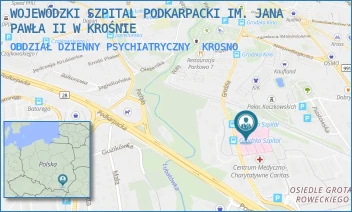ODDZIAŁ DZIENNY PSYCHIATRYCZNY - WOJEWÓDZKI SZPITAL PODKARPACKI IM. JANA PAWŁA II W KROŚNIE - UL. GRODZKA 45,  KROSNO