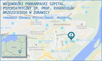 PORADNIA ZDROWIA PSYCHICZNEGO - WOJEWÓDZKI PODKARPACKI SZPITAL PSYCHIATRYCZNY IM. PROF. EUGENIUSZA BRZEZICKIEGO W ŻURAWICY - M.F. FOCHA 31,  PRZEMYŚL