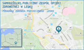 PORADNIA ZDROWIA PSYCHICZNEGO - SAMODZIELNY PUBLICZNY ZESPÓŁ OPIEKI ZDROWOTNEJ W LESKU - UL. KAZIMIERZA WIELKIEGO 4,  LESKO