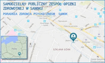 PORADNIA ZDROWIA PSYCHICZNEGO - SAMODZIELNY PUBLICZNY ZESPÓŁ OPIEKI ZDROWOTNEJ W SANOKU - UL. LIPIŃSKIEGO 10,  SANOK