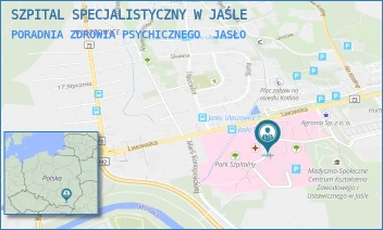 PORADNIA ZDROWIA PSYCHICZNEGO - SZPITAL SPECJALISTYCZNY W JAŚLE - UL. LWOWSKA 22,  JASŁO