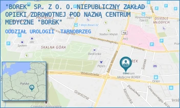 ODDZIAŁ UROLOGII - "BOREK" SP. Z O. O. NIEPUBLICZNY ZAKŁAD OPIEKI ZDROWOTNEJ POD NAZWĄ CENTRUM MEDYCZNE "BOREK" - UL. BOREK 13,  TARNOBRZEG