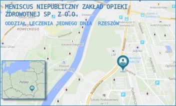 ODDZIAŁ LECZENIA JEDNEGO DNIA - MENISCUS NIEPUBLICZNY ZAKŁAD OPIEKI ZDROWOTNEJ SP. Z O.O. - UL. PODWISŁOCZE 22A,  RZESZÓW