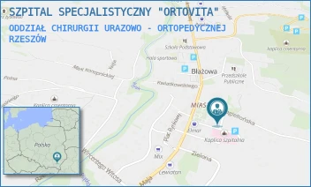 ODDZIAŁ CHIRURGII URAZOWO - ORTOPEDYCZNEJ - SZPITAL SPECJALISTYCZNY "ORTOVITA" - PL. JANA PAWŁA II 181,  RZESZÓW