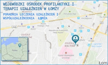 PORADNIA LECZENIA UZALEŻNIEŃ I WSPÓŁUZALEŻNIENIA - WOJEWÓDZKI OŚRODEK PROFILAKTYKI I TERAPII UZALEŻNIEŃ W ŁOMŻY - MARII SKŁODOWSKIEJ CURIE 1,  ŁOMŻA