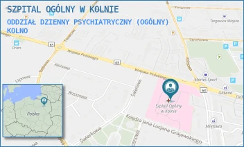 ODDZIAŁ DZIENNY PSYCHIATRYCZNY (OGÓLNY) - SZPITAL OGÓLNY W KOLNIE - WOJSKA POLSKIEGO 69,  KOLNO