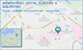 ODZIAŁ DZIENNY PSYCHIATRYCZNY - UNIWERSYTECKI SZPITAL KLINICZNY W BIAŁYMSTOKU - M.C.SKŁODOWSKIEJ 24A,  BIAŁYSTOK