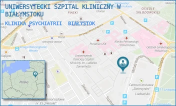 KLINIKA PSYCHIATRII - UNIWERSYTECKI SZPITAL KLINICZNY W BIAŁYMSTOKU - WOŁODYJOWSKIEGO 2,  BIAŁYSTOK