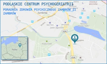 PORADNIA ZDROWIA PSYCHICZNEGO ZAMBRÓW II - PODLASKIE CENTRUM PSYCHOGERIATRII - TADEUSZA KOŚCIUSZKI 27 A,  ZAMBRÓW