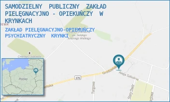 ZAKŁAD PIELĘGNACYJNO-OPIEKUŃCZY PSYCHIATRYCZNY - SAMODZIELNY  PUBLICZNY  ZAKŁAD  PIELĘGNACYJNO - OPIEKUŃCZY  W  KRYNKACH - GRODZIEŃSKA 40,  KRYNKI