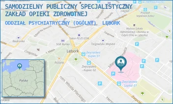ODDZIAŁ PSYCHIATRYCZNY (OGÓLNY) - SAMODZIELNY PUBLICZNY SPECJALISTYCZNY ZAKŁAD OPIEKI ZDROWOTNEJ - UL. JULIANA WĘGRZYNOWICZA 13,  LĘBORK