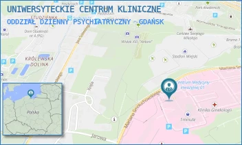 ODDZIAŁ DZIENNY PSYCHIATRYCZNY - UNIWERSYTECKIE CENTRUM KLINICZNE - UL. MARIANA SMOLUCHOWSKIEGO 17,  GDAŃSK