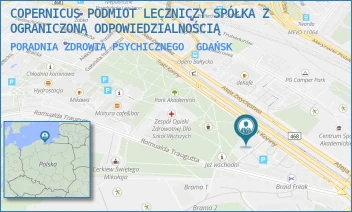 PORADNIA ZDROWIA PSYCHICZNEGO - COPERNICUS PODMIOT LECZNICZY SPÓŁKA Z OGRANICZONĄ ODPOWIEDZIALNOŚCIĄ - AL. ZWYCIĘSTWA 31-32,  GDAŃSK