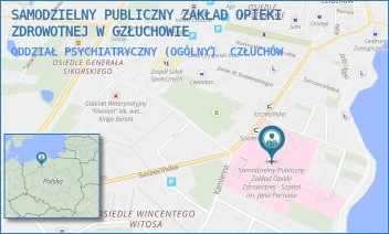 ODDZIAŁ PSYCHIATRYCZNY (OGÓLNY) - SAMODZIELNY PUBLICZNY ZAKŁAD OPIEKI ZDROWOTNEJ W CZŁUCHOWIE - UL. SZCZECIŃSKA 31,  CZŁUCHÓW