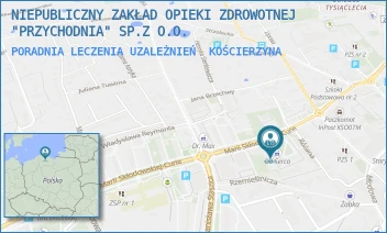 PORADNIA LECZENIA UZALEŻNIEŃ - NIEPUBLICZNY ZAKŁAD OPIEKI ZDROWOTNEJ "PRZYCHODNIA" SP.Z O.O. - UL. MARII SKŁODOWSKIEJ-CURIE 7,  KOŚCIERZYNA